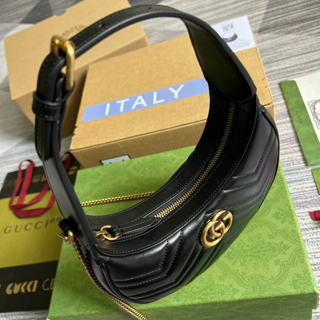 Bolsa Gucci Mini GG Marmont Meia Lua