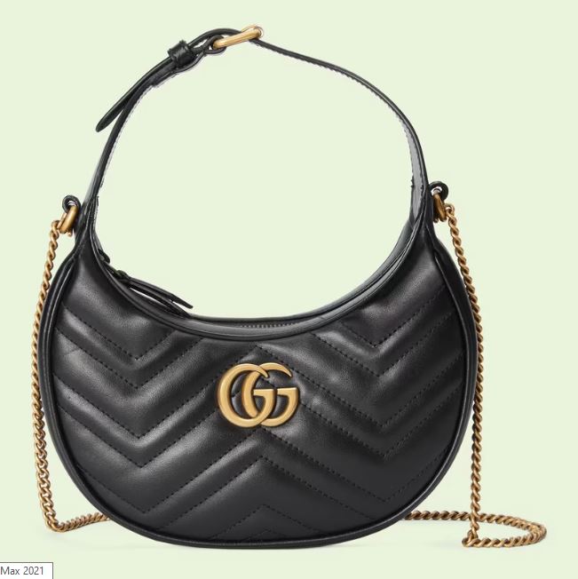 Bolsa Gucci Mini GG Marmont Meia Lua